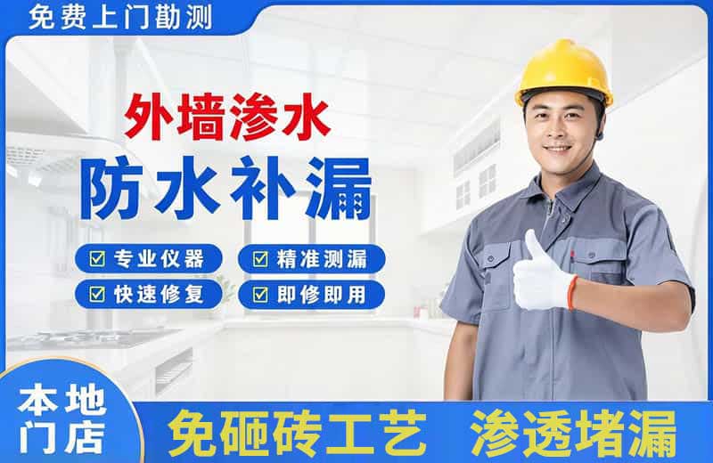 平原示范区外墙渗水维修